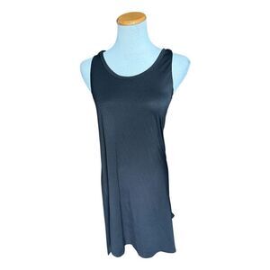 NWT Womens TikTik Black Sleeveless Sleep Casual Lounge Dress - Sz S